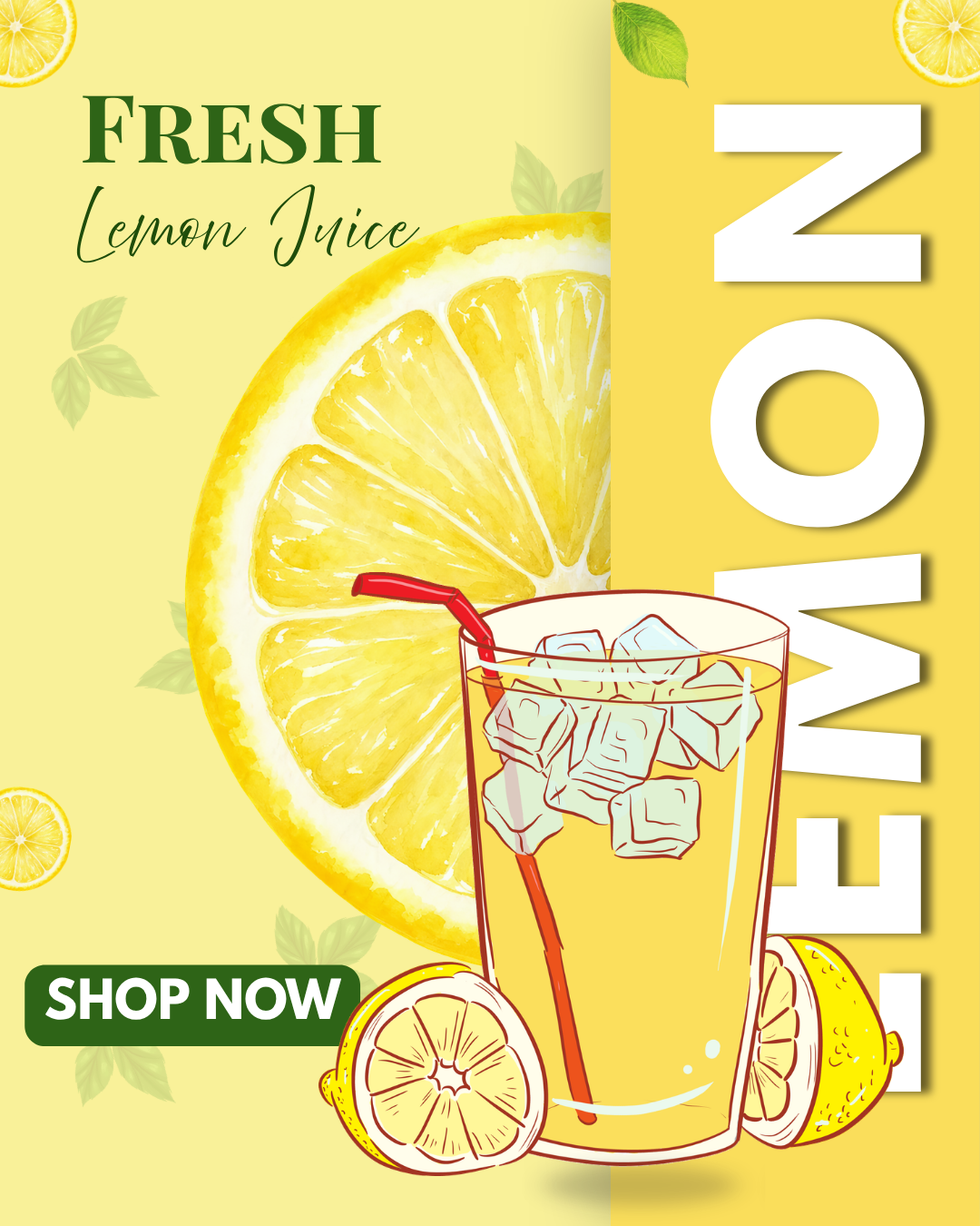 Lemon drink design